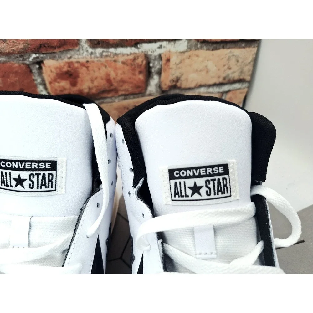 NEW Converse Pro Blaze Classic Mid Shoes White Black Egret Mens Size 12 A07938C - Picture 5 of 10